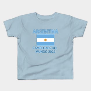 Argentina campeones del mundo 2022 world cup champions Kids T-Shirt